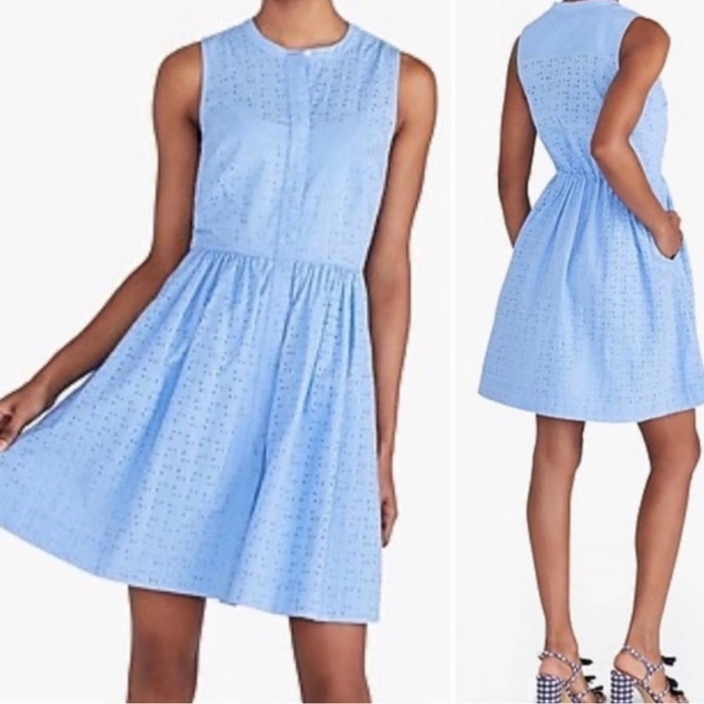 J. Crew sleeveless eyelet dress